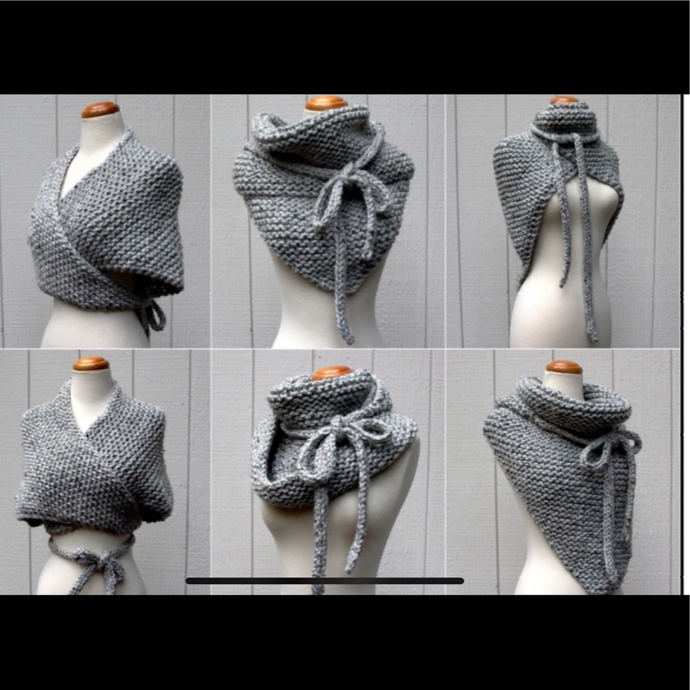 Multi-Wear Handmade Knitted Wrap